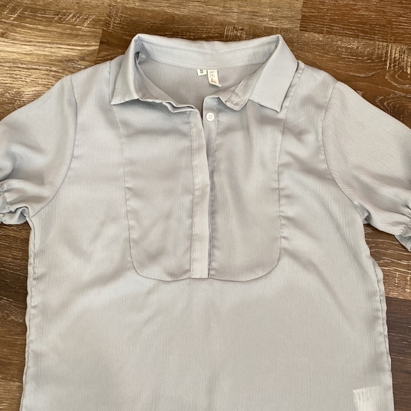 Button down SILK Blouse - Picture 3 of 6